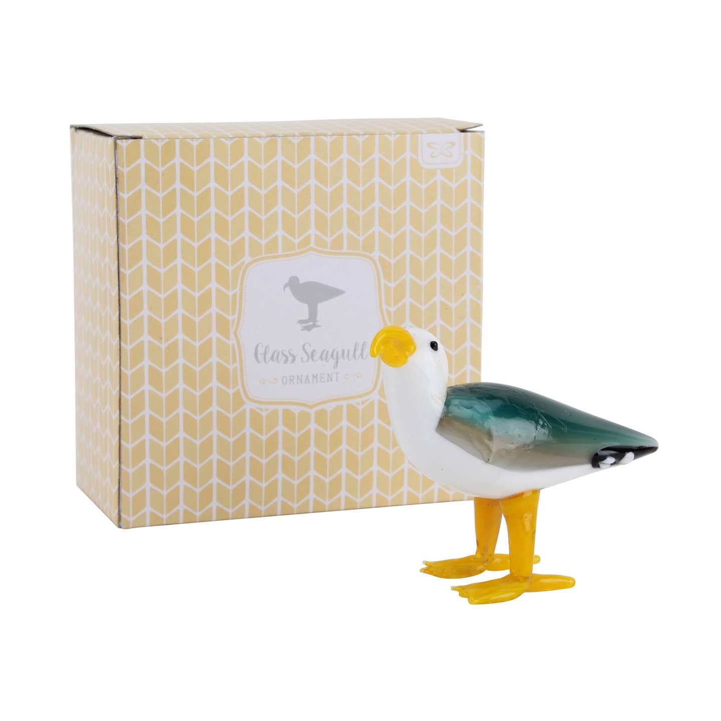 Artisan glass seagull keepsake