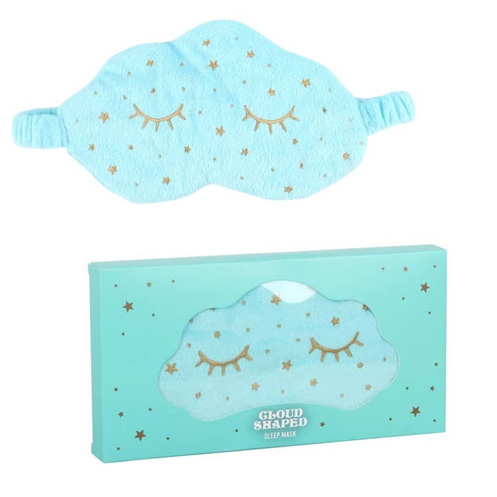 Soft cloud-shaped sleeping mask