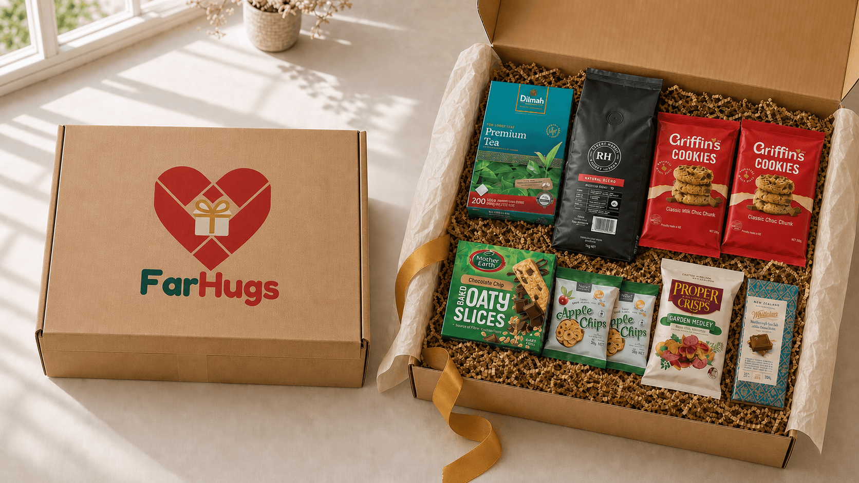 Reference image for the Tea & Treats Box gift hamper